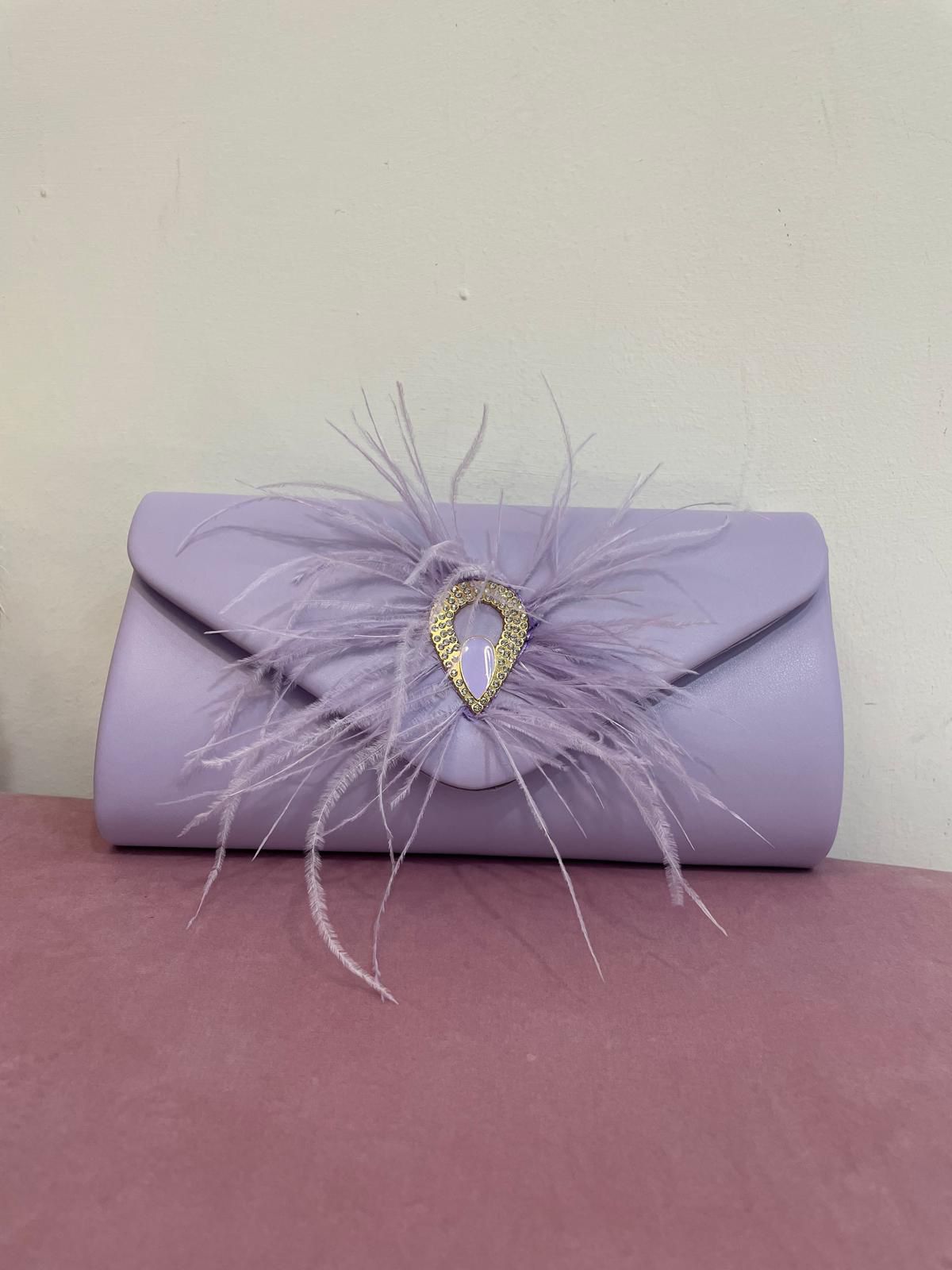 Pochette piume glicine