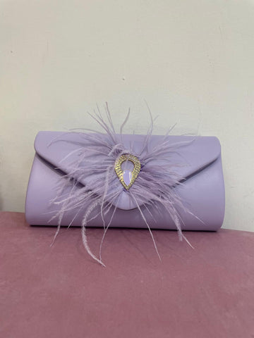 Pochette piume glicine