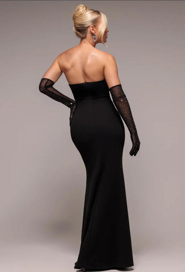 Abito con guanti lungo