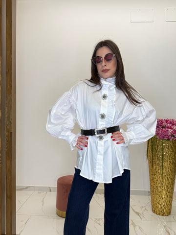 Camicia over con rouches