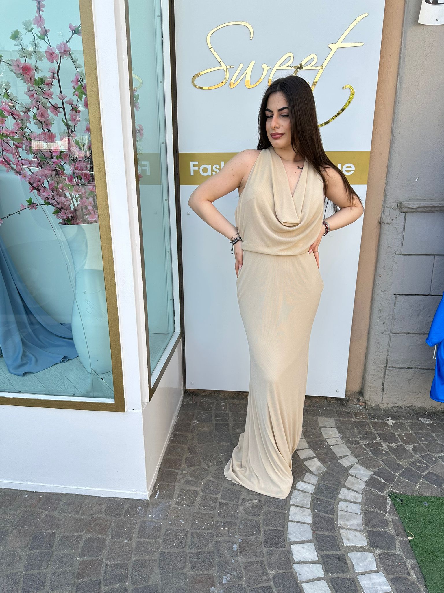 Abito scollo all' americana Antille Elegance